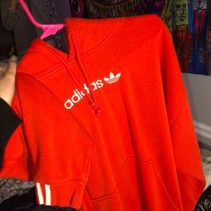 red adidas hoodie